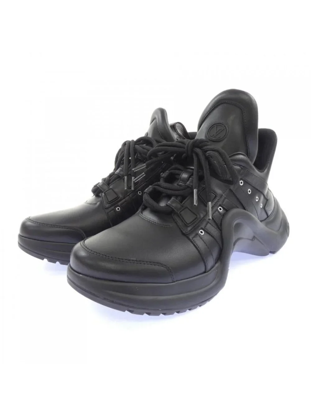 Louis Vuitton Silver Eyelet Archlight Line Sneakers